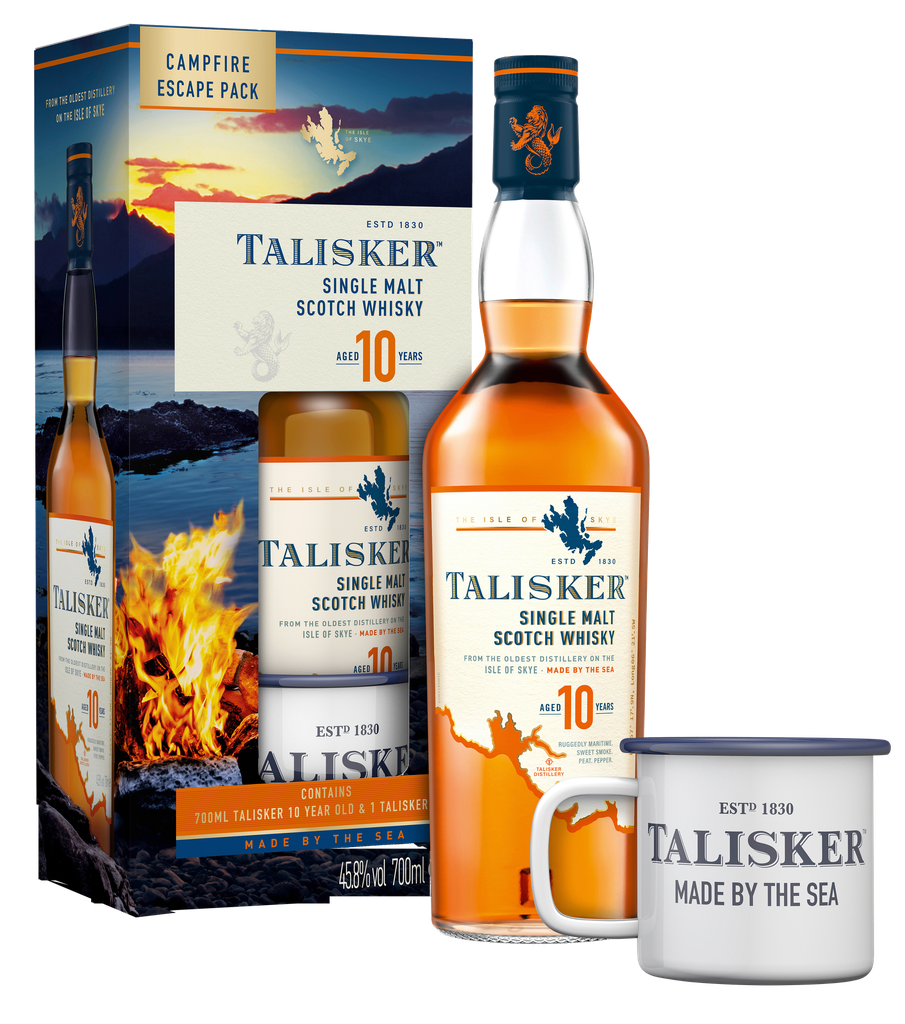 [2325] Talisker Whisky 10 Jahr Sonderedition 45,8% - 0,70 l (Mit Glas)