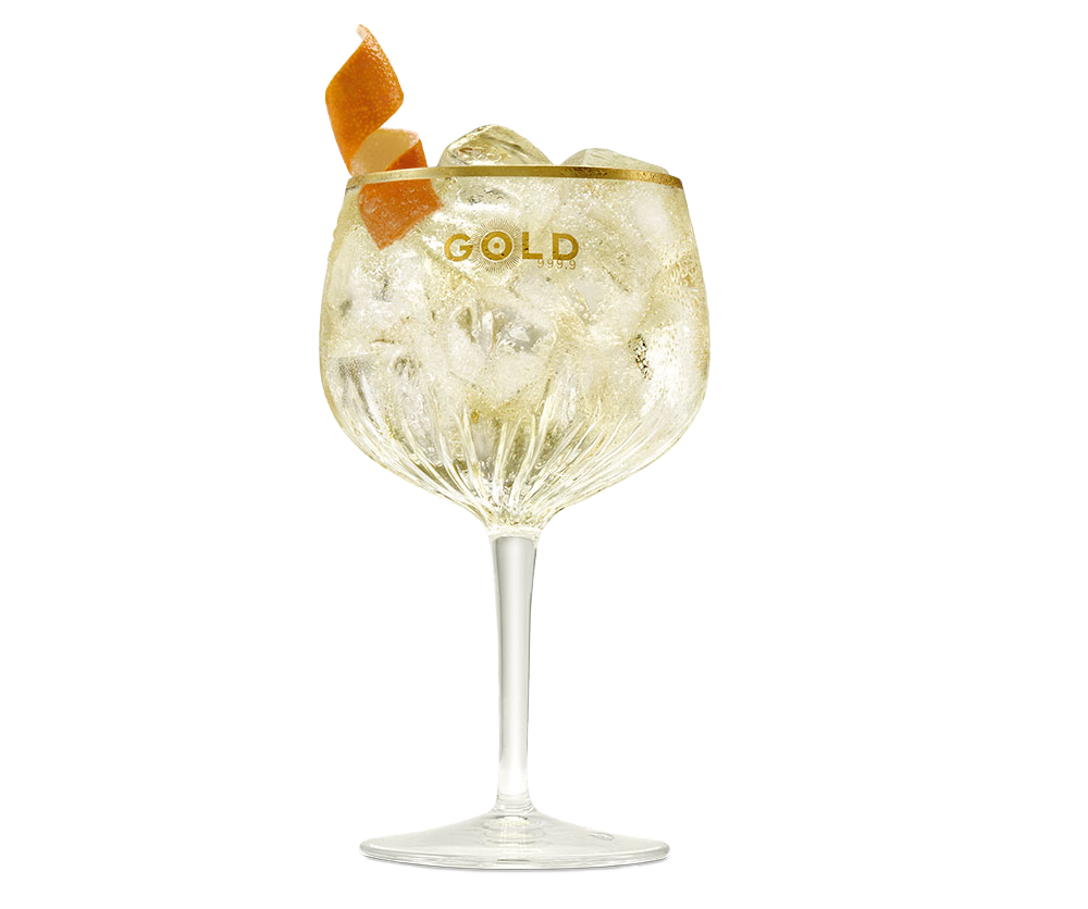 [1620] Gin Gold Gläser