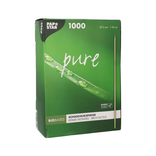 Cocktailspieße 1000er Pack, Bambus Pure Ø 3 mm · 20 cm 
