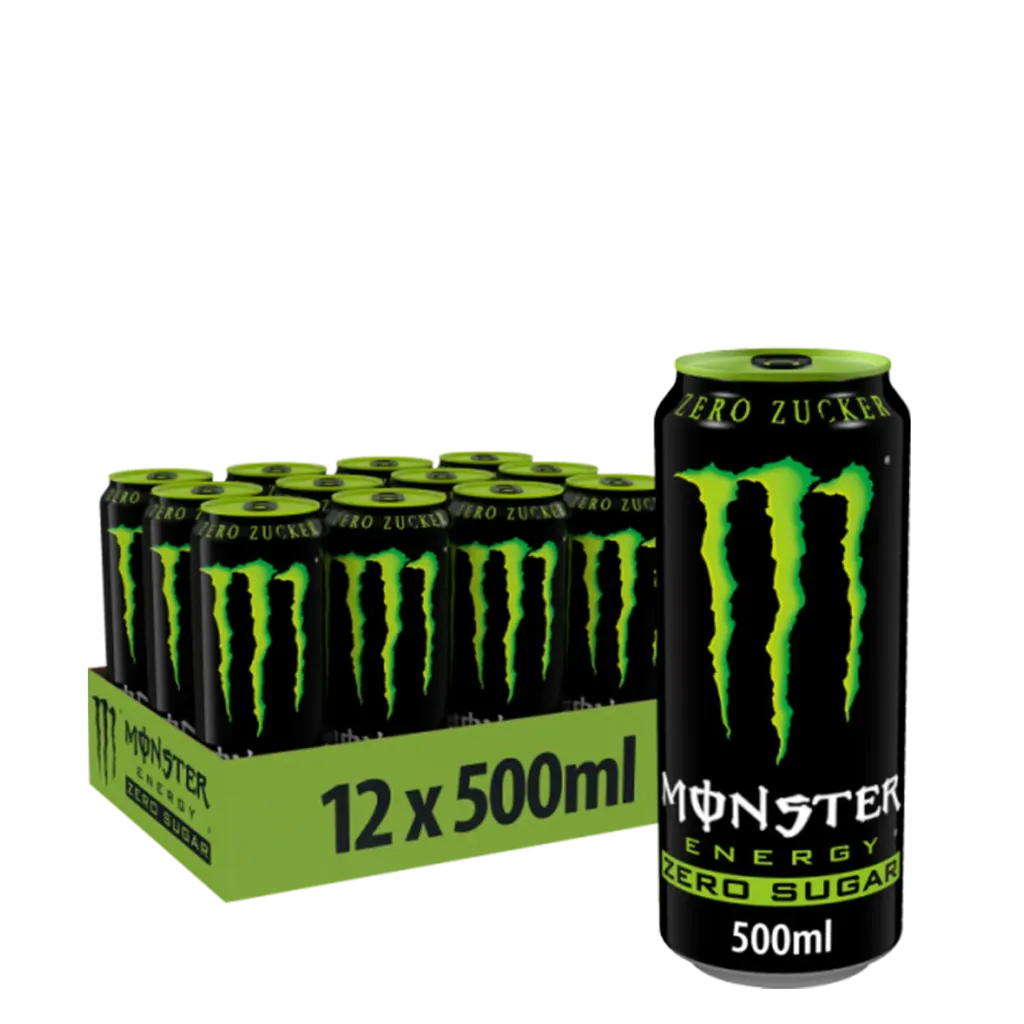 Monster Green Original Energie 12 x 0,50 l (Zero)