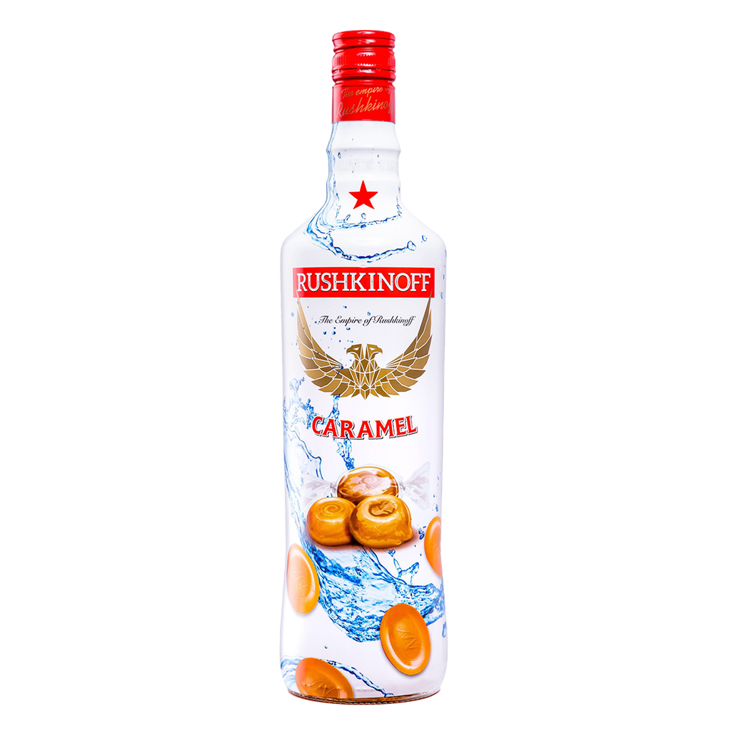 Rushkinoff Caramel Vodka 18% - 1,00 l