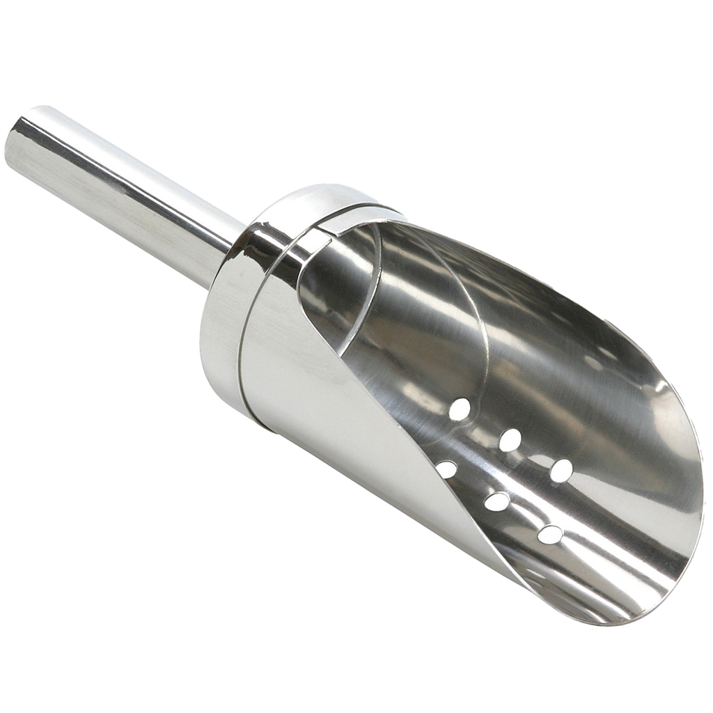 Eisschaufel gelocht aus Edelstahl