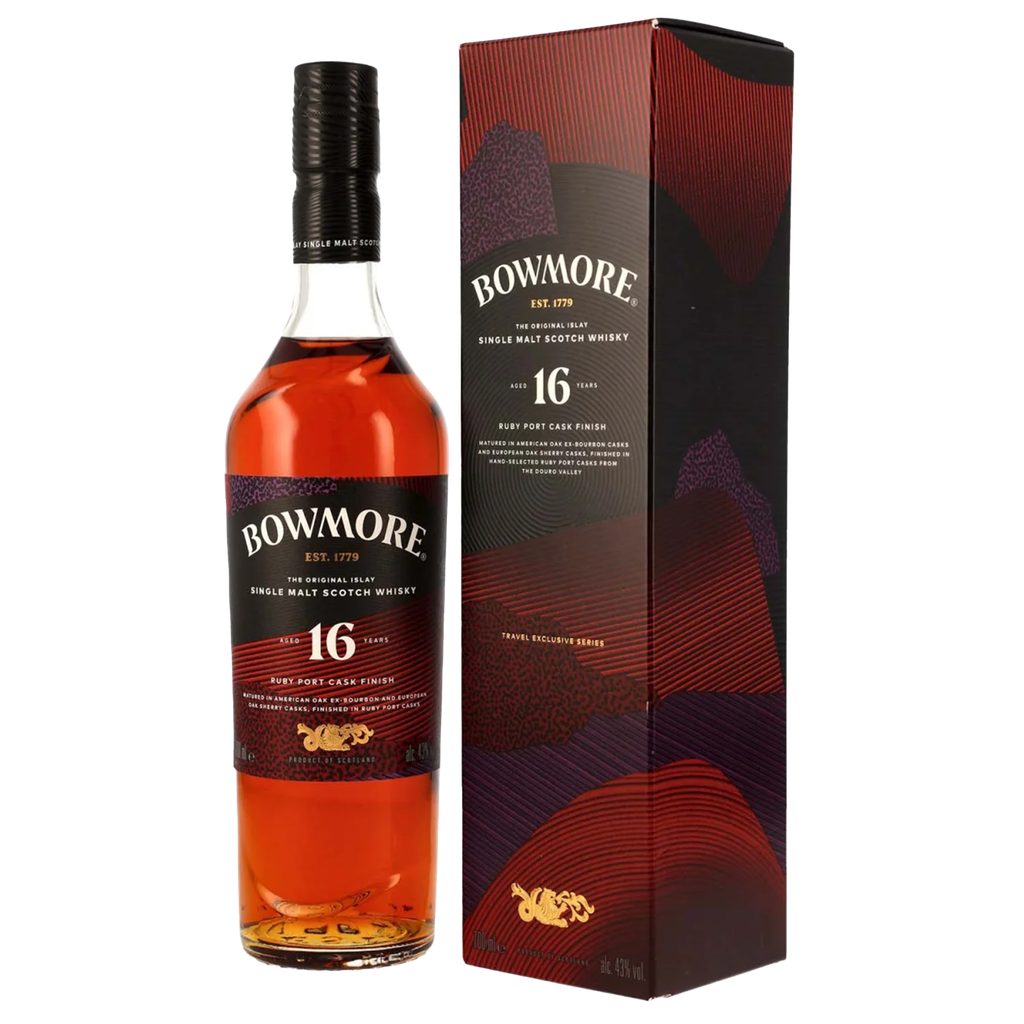 Bowmore 16 Ruby port cask finish 40% - 0,70 l 