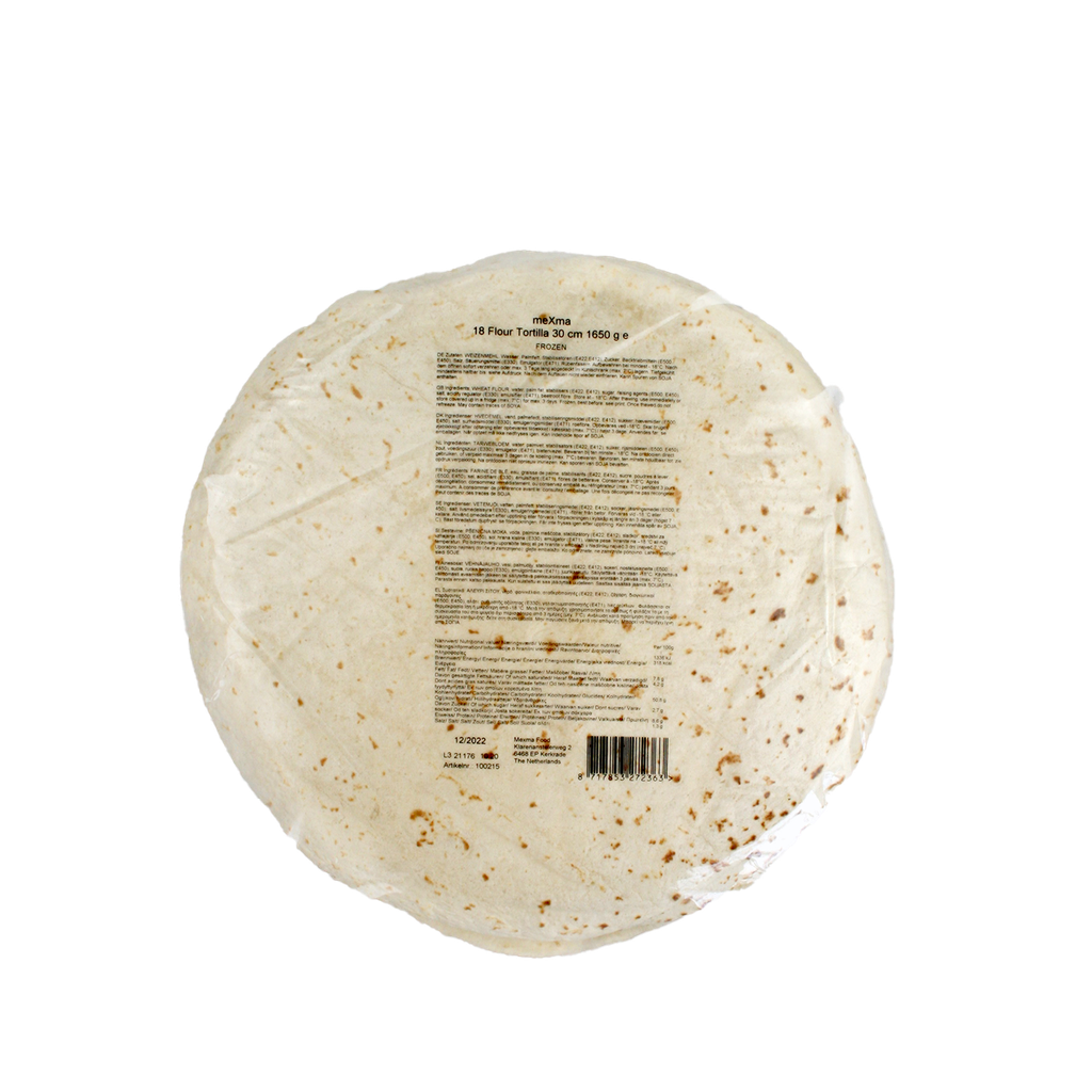 Weizenmehltortillas 12" ( 30cm), 91g 18 Stück
