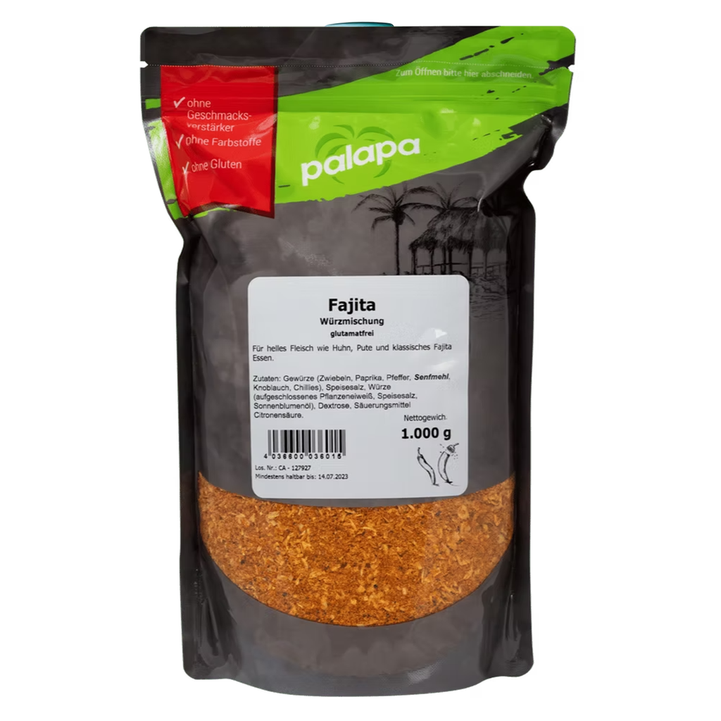 Fajita Gewürz 1 Kilo Packung