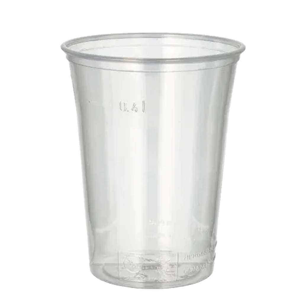 Plastikbecher PS 4cl mit Schaumrand