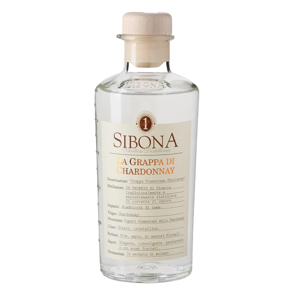 Sibona Grappa Chardonnay 40% - 0,50 l