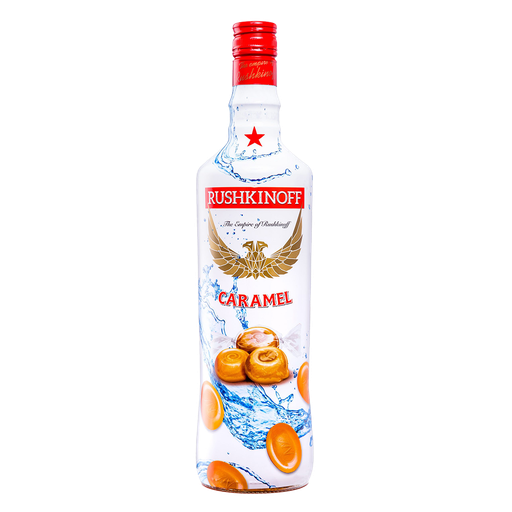 Rushkinoff Caramel Vodka 18% - 1,00 l