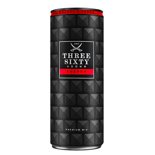 [2491] Three Sixty Vodka Dose 12 x 0,33 l